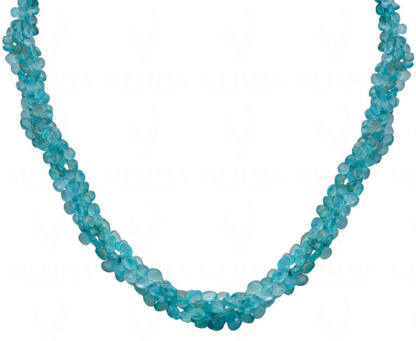 Fluorite Gemstone Almond Shaped Necklace NS-1457