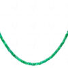 Emerald Gemstone Faceted Bead Necklace NP-1458