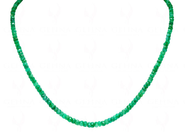 Emerald Gemstone Faceted Bead Necklace NP-1458