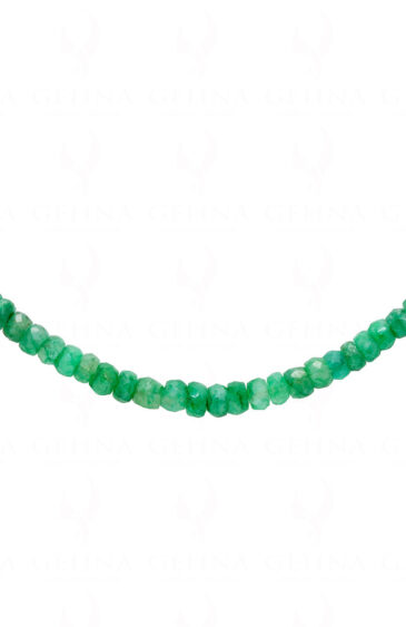 Emerald Gemstone Faceted Bead Necklace NP-1458