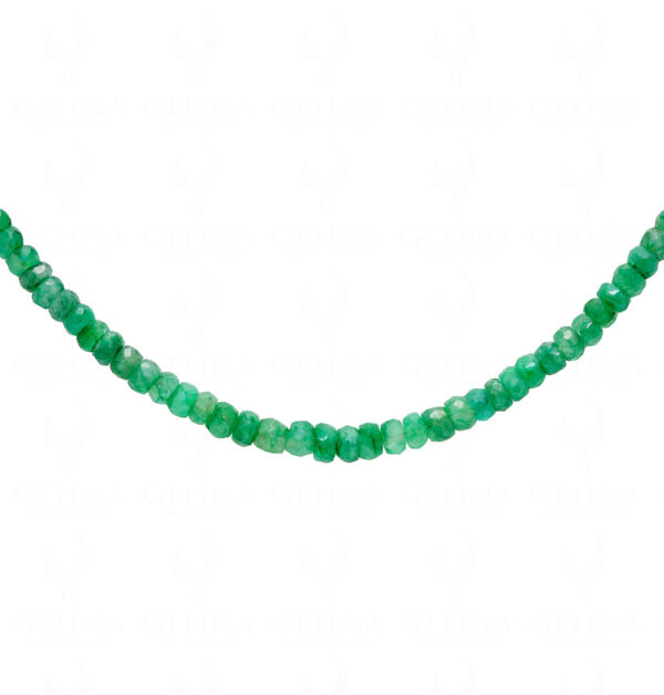 Emerald Gemstone Faceted Bead Necklace NP-1458