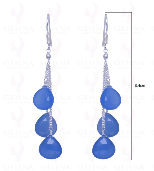 Chalcedony Gemstone Earrings Made In .925 Sterling Silver ES-1459