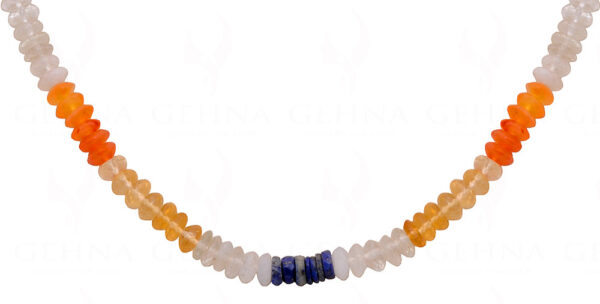 Multi Color Gemstone Faceted Bead Necklace NS-1459