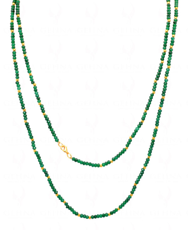 Emerald Gemstone Faceted Bead String NP-1461