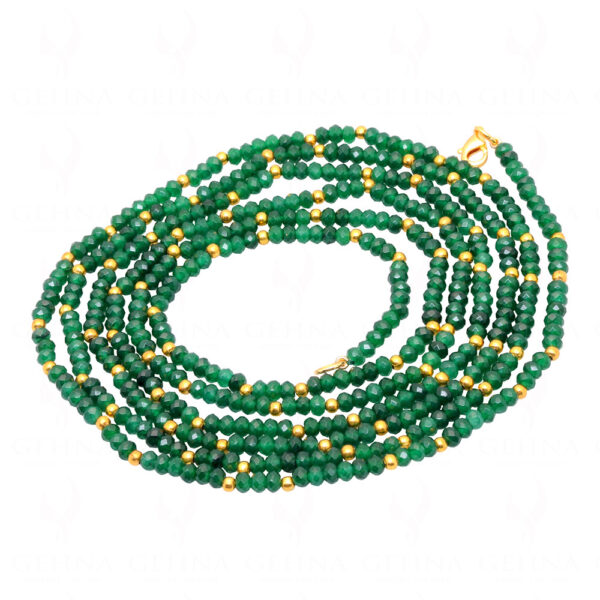 Emerald Gemstone Faceted Bead String NP-1461