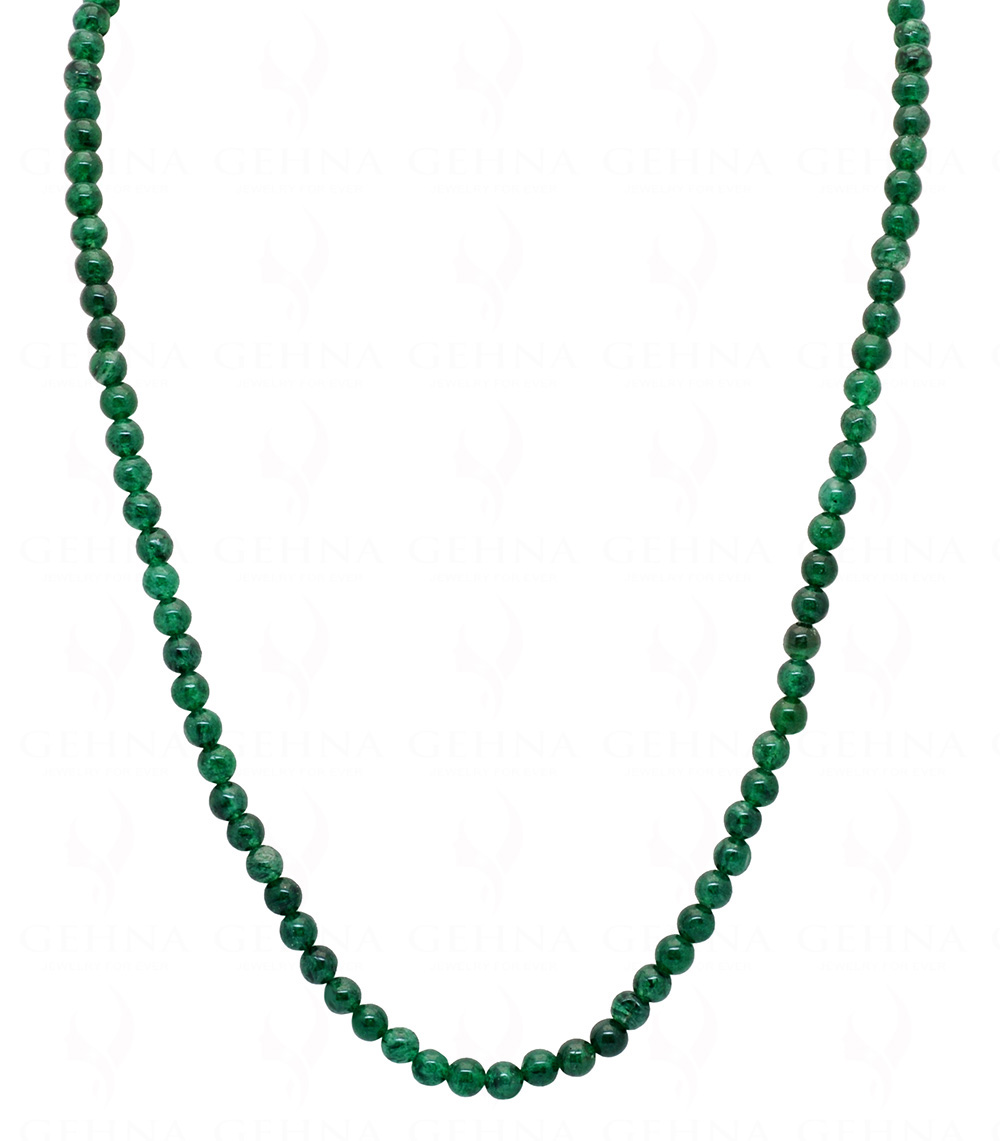 Emerald Gemstone Ball Shape Beaded Necklace NP-1462