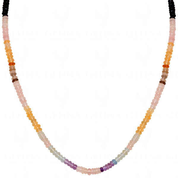 Multi Color Gemstone Faceted Bead Necklace NS-1462