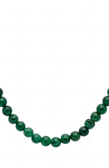 Emerald Gemstone Ball Shape Beaded Necklace NP-1462