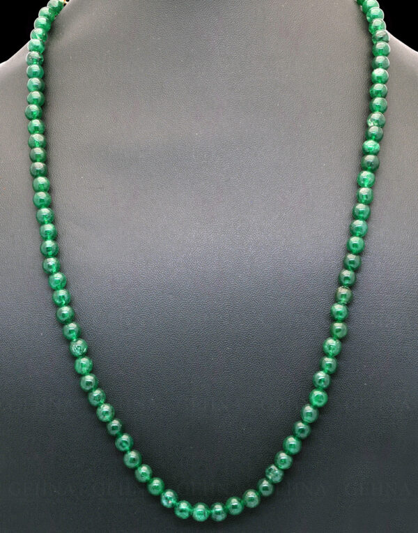 Emerald Gemstone Ball Shape Beaded Necklace NP-1462