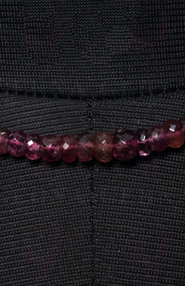 Pink Tourmaline Gemstone faceted Bead Necklace NS-1463