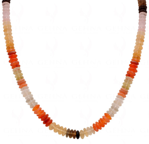 Multi Color Gemstone Faceted Bead Necklace NS-1465