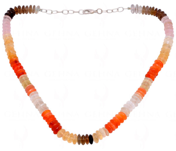 Multi Color Gemstone Faceted Bead Necklace NS-1465