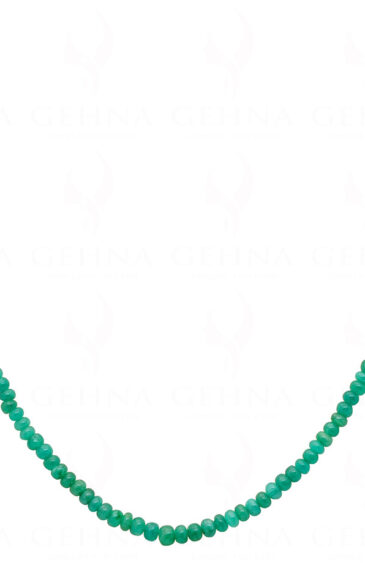 Emerald Gemstone Round Shape Beaded Necklace NP-1468