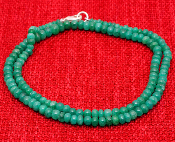 Emerald Gemstone Round Shape Beaded Necklace NP-1468