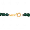 Row Of Natural Emerald Gemstone Tumble Bead Necklace & Earring Set NP-1478