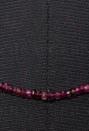 Pink Tourmaline Gemstone Faceted Bead Necklace NS-1479