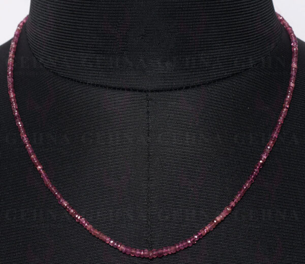 Pink Tourmaline Gemstone faceted Bead Necklace NS-1482