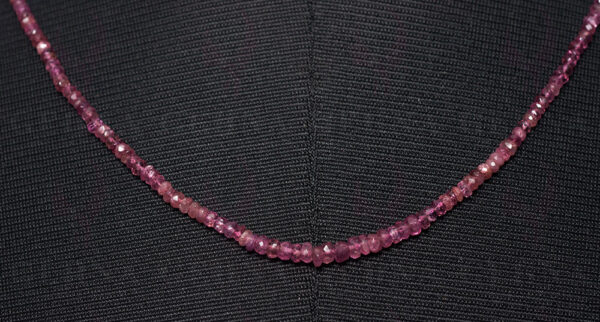 Pink Tourmaline Gemstone faceted Bead Necklace NS-1482