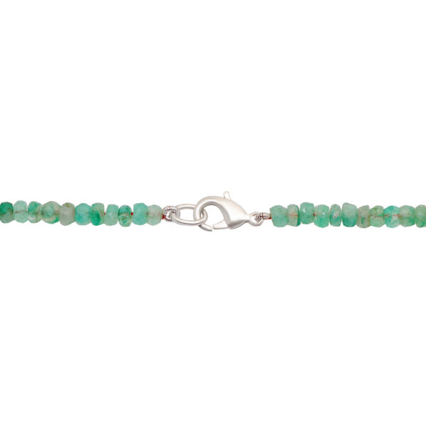Emerald Gemstone & Ruby Drops Beaded Necklace NP-1482