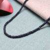 Blue Sapphire Gemstone Faceted Bead Necklace NP-1483