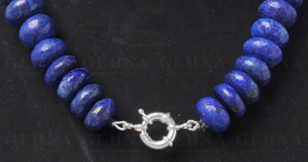 27" Inches of Lapis Lazuli Gemstone Cabochon Bead Necklace NS-1487