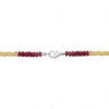 Ruby Emerald Sapphire Gemstone Faceted Bead Necklace NP-1487