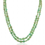 Emerald Gemstone Oval Bead Necklace NP-1490