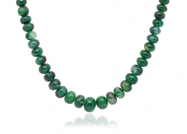 Emerald Gemstone Ball Shape Bead Necklace NP-1491