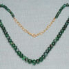 Emerald Gemstone Ball Shape Bead Necklace NP-1491