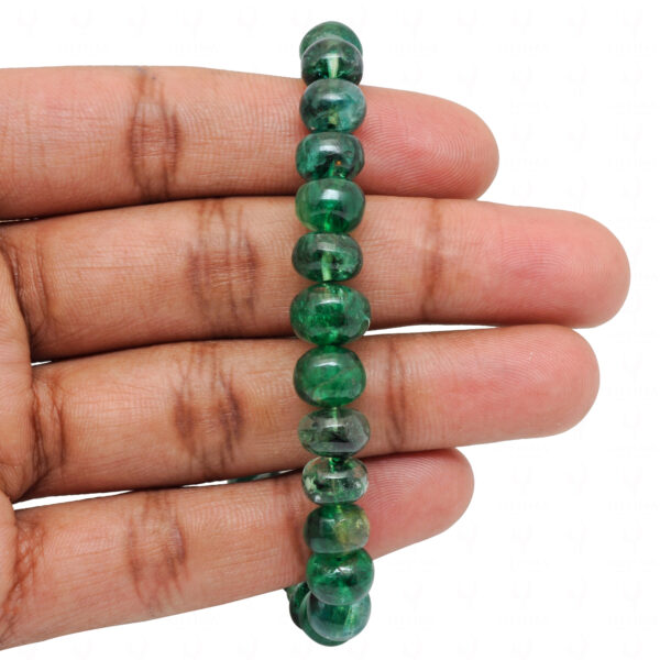 Emerald Gemstone Ball Shape Bead Necklace NP-1491