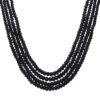 4 Rows Of Blue Sapphire Gemstone Bead Necklace NP-1492