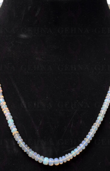 22″ Inches of Opal Gemstone Bead Necklace NS-1494