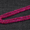 2 Rows Fine Quality Ruby Gemstone Bead Necklace For Women NP-1494