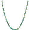 Emerald & Black Spinel Gemstone Bead Necklace For Women NP-1495