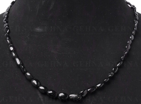 Black Onyx Gemstone Oval Shaped Necklace NS-1495
