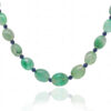 Emerald & Black Spinel Gemstone Bead Necklace For Women NP-1495