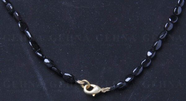 Black Onyx Gemstone Oval Shaped Necklace NS-1495