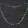 Emerald & Black Spinel Gemstone Bead Necklace For Women NP-1495