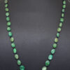 Emerald & Black Spinel Gemstone Bead Necklace For Women NP-1495