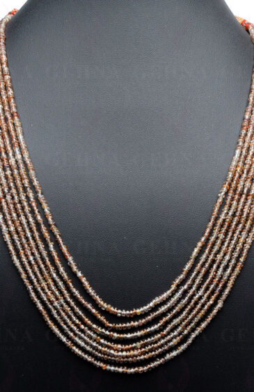 7 Rows of Spinel Gemstone Bead Necklace NS-1507