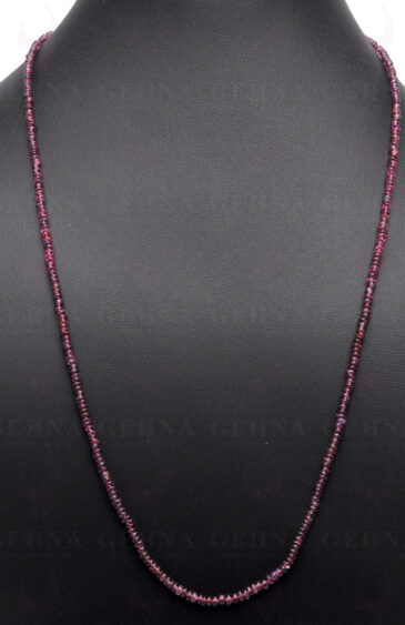24″ Inches Pink Spinel Gemstone Bead Necklace NS-1509