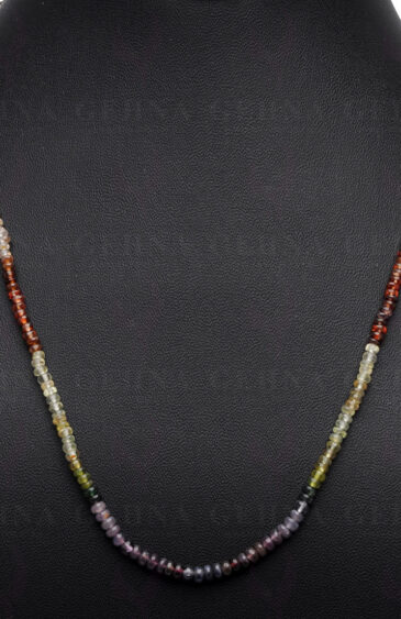 Multi Color Spinel Gemstone Bead Necklace NS-1515