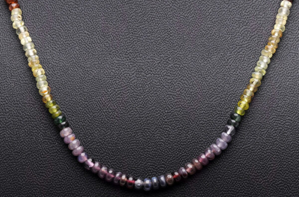 Multi Color Spinel Gemstone Bead Necklace NS-1515