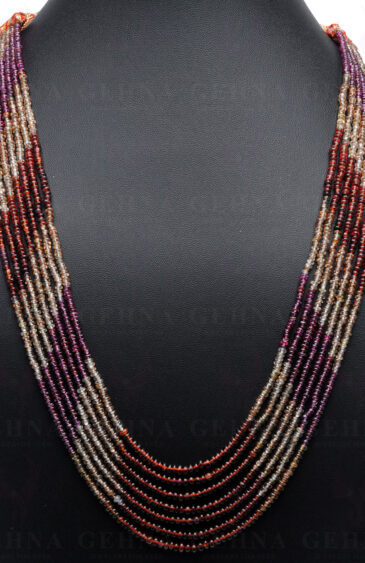 7 Rows of Multicolor Spinel gemstone Bead Necklace NS-1517