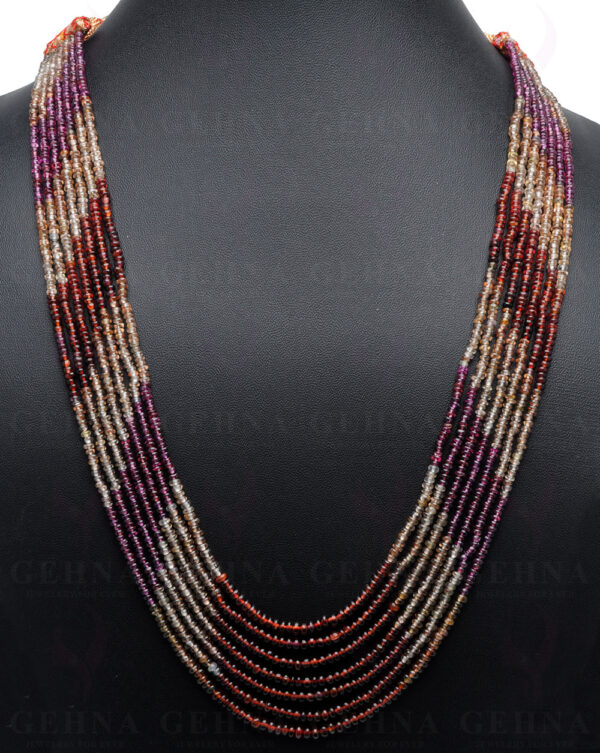 7 Rows of Multicolor Spinel gemstone Bead Necklace NS-1517