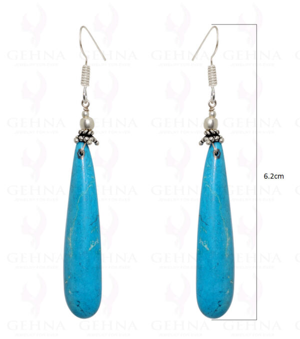 Turquoise Gemstone Earrings In .925 Sterling Silver ES-1517