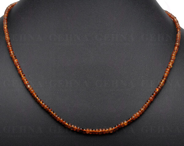 19" Inches of Brown Spinel Gemstone Bead Necklace NS-1522