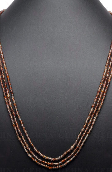 3 Rows of Spinel Gemstone Bead Necklace NS-1526
