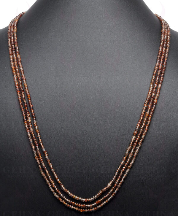 3 Rows of Spinel Gemstone Bead Necklace NS-1526