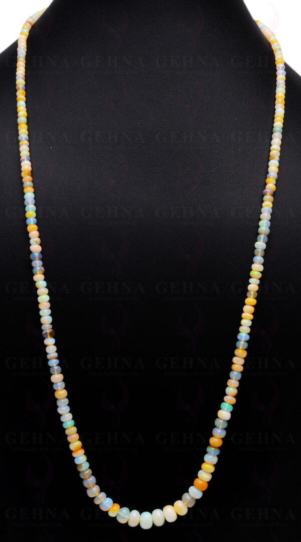 28" Inches Fire Opal Gemstone Bead Necklace NS-1528